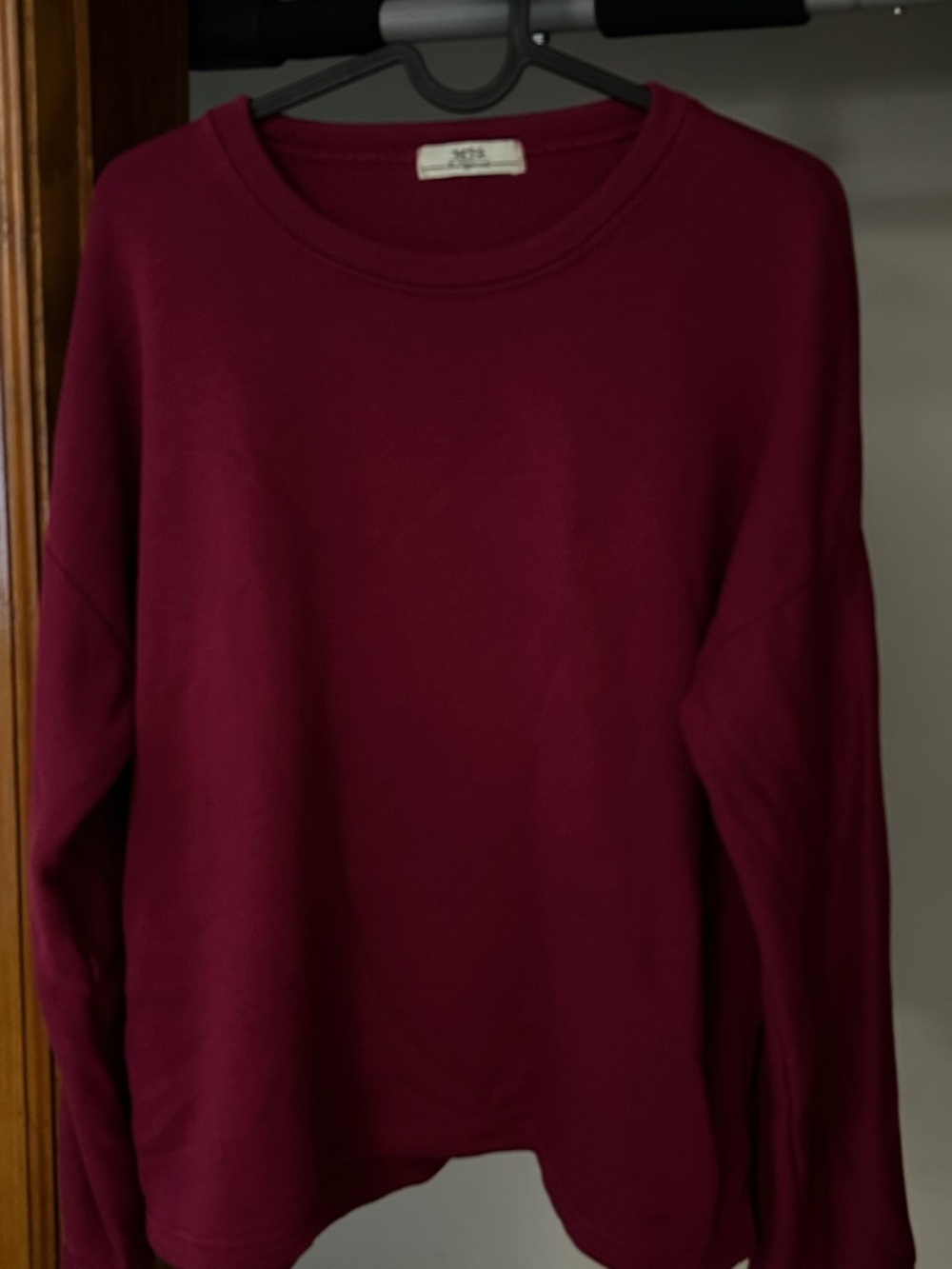 Crewneck Sweatshirt in Deep Wine
